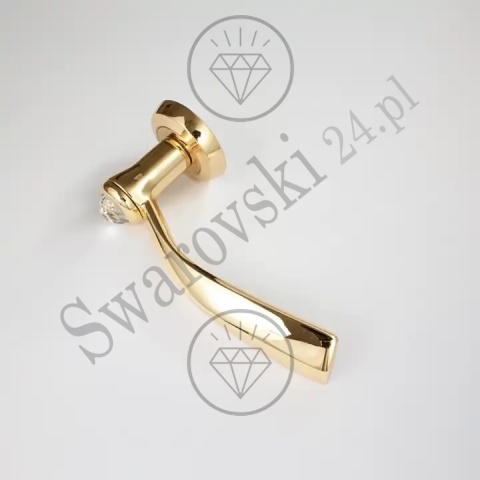 Klamka Elika Crystal 108 OZ - pozłacana