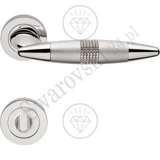 Klamka Havana Mesh 102 z szyldem WC CR - chromowana